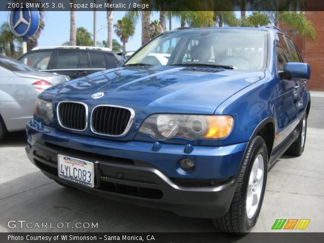 2001 BMW X5 3.0i in Topaz Blue Metallic