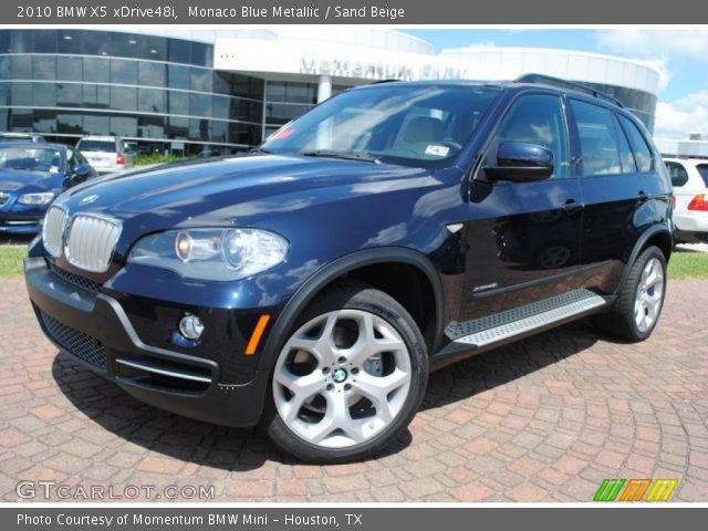2010 BMW X5 xDrive48i in Monaco Blue Metallic