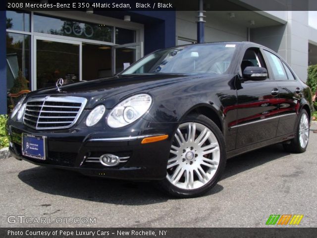 2008 Mercedes-Benz E 350 4Matic Sedan in Black