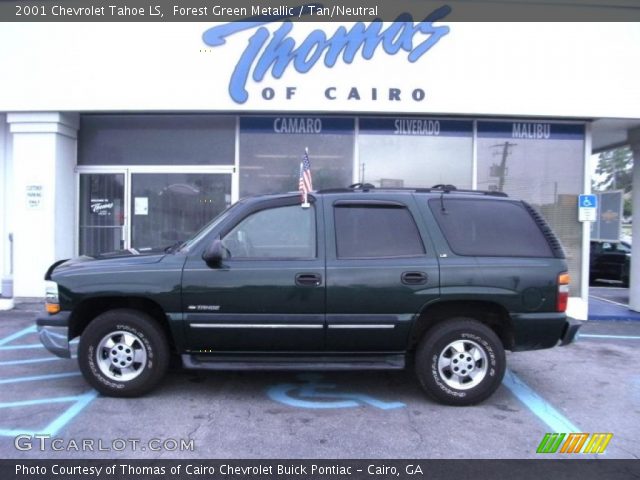 2001 Chevrolet Tahoe LS in Forest Green Metallic