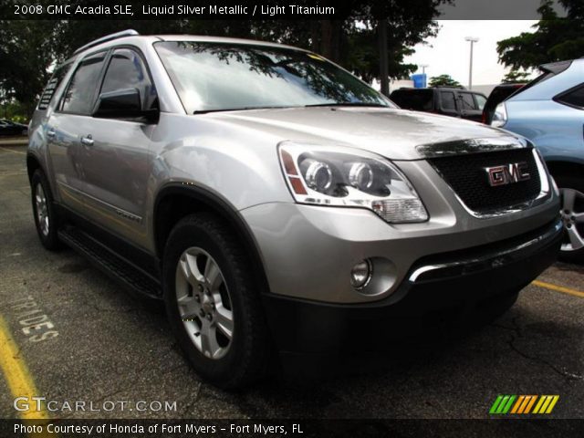 2008 GMC Acadia SLE in Liquid Silver Metallic