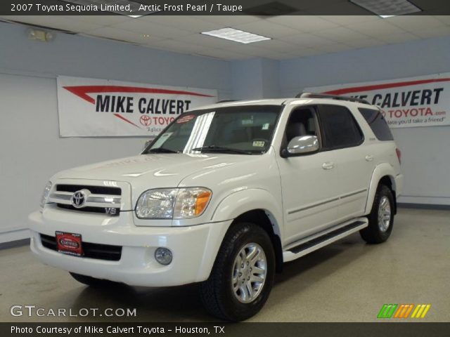 2007 Toyota Sequoia Limited in Arctic Frost Pearl