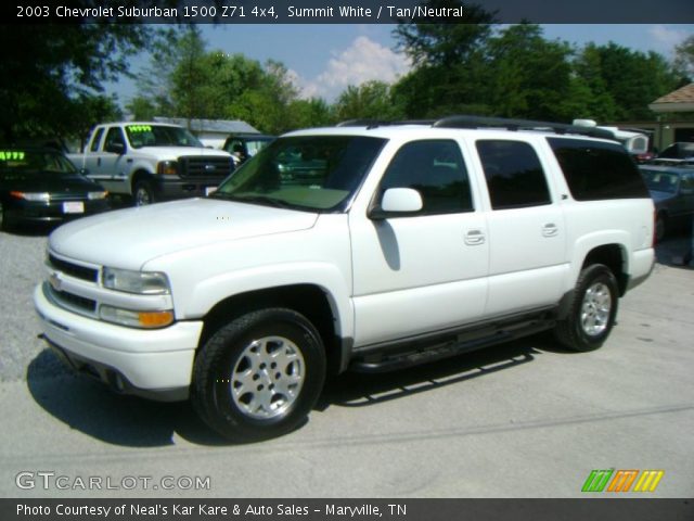 2003 Chevrolet Suburban 1500 Z71 4x4 in Summit White