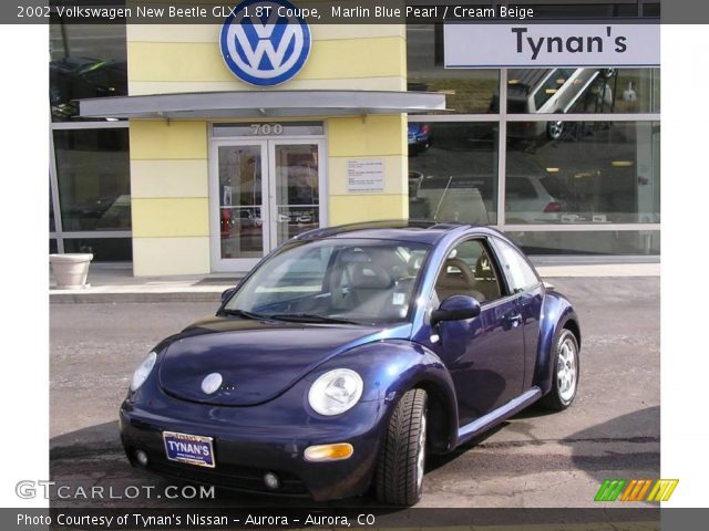 2002 Volkswagen New Beetle GLX 1.8T Coupe in Marlin Blue Pearl