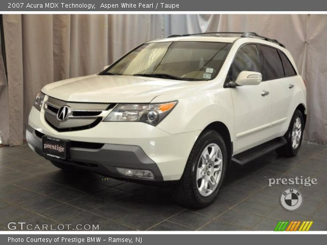 2007 Acura MDX Technology in Aspen White Pearl