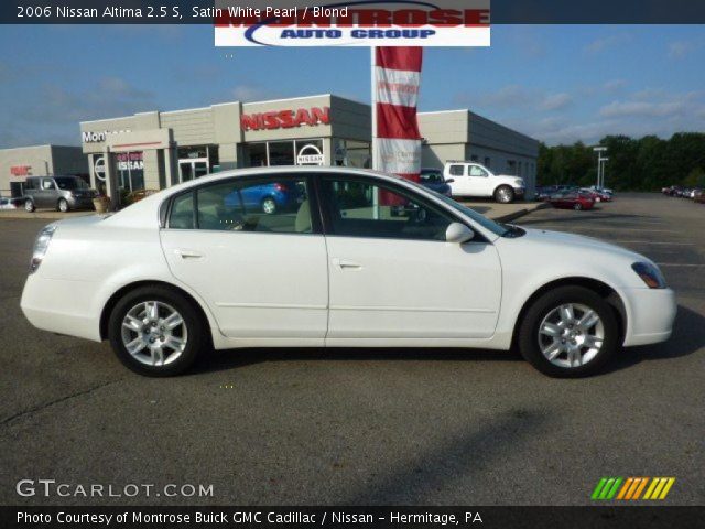 2006 Nissan Altima 2.5 S in Satin White Pearl