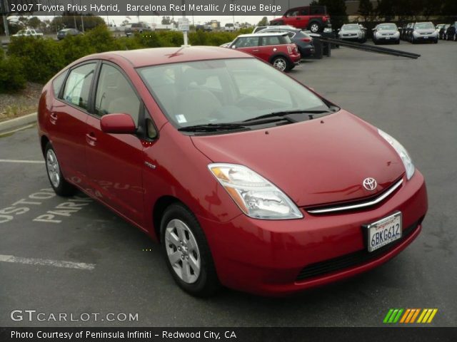2007 Toyota Prius Hybrid in Barcelona Red Metallic