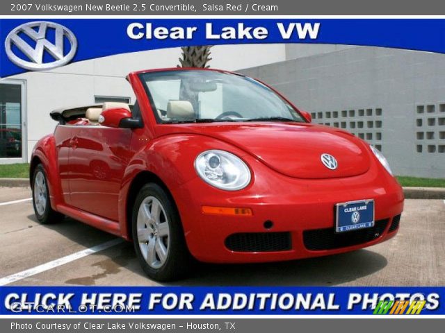 2007 Volkswagen New Beetle 2.5 Convertible in Salsa Red