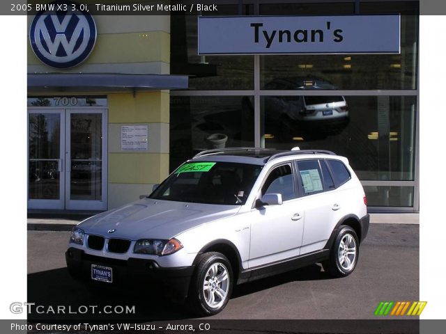 2005 BMW X3 3.0i in Titanium Silver Metallic
