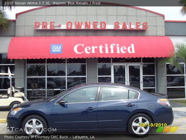 2007 Nissan Altima 3.5 SE in Majestic Blue Metallic