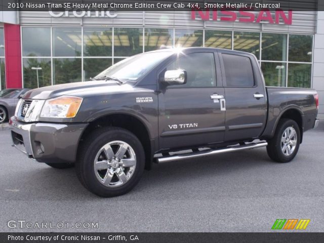 2010 Nissan Titan SE Heavy Metal Chrome Edition Crew Cab 4x4 in Smoke Metallic