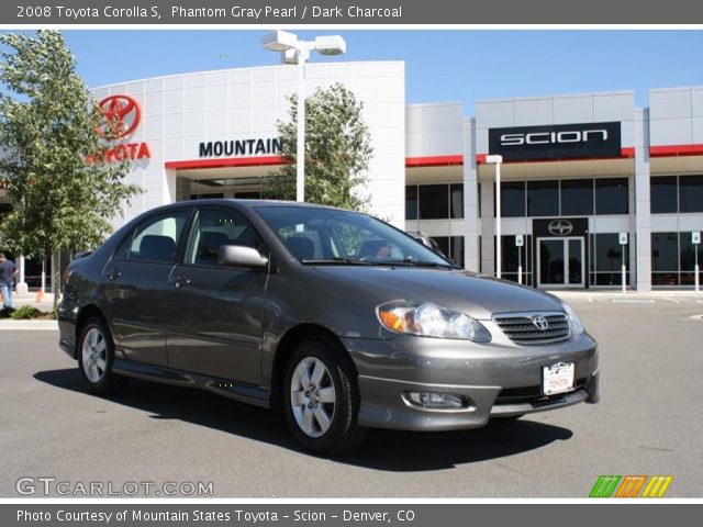 2008 Toyota Corolla S in Phantom Gray Pearl