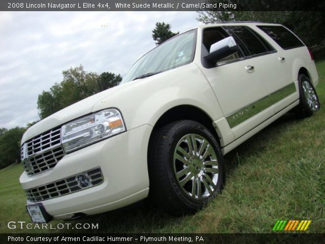 2008 Lincoln Navigator L Elite 4x4 in White Suede Metallic