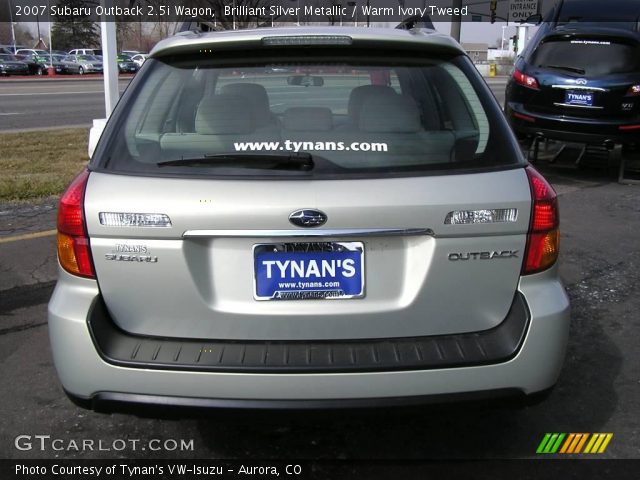 2007 Subaru Outback 2.5i Wagon in Brilliant Silver Metallic