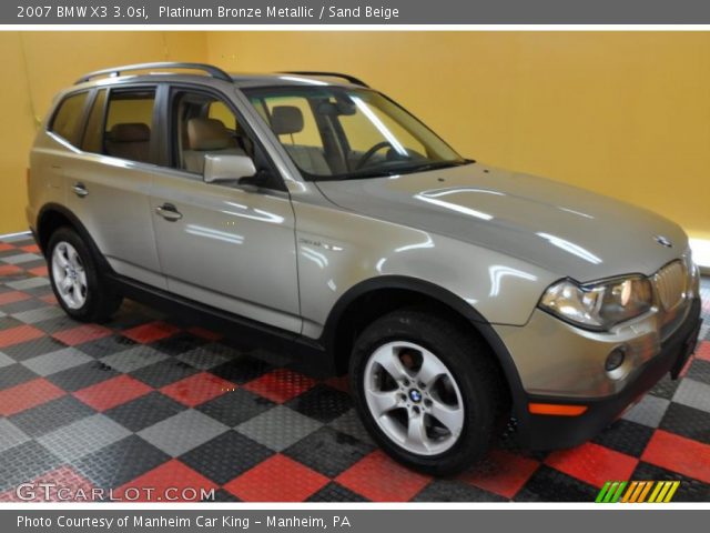 2007 BMW X3 3.0si in Platinum Bronze Metallic