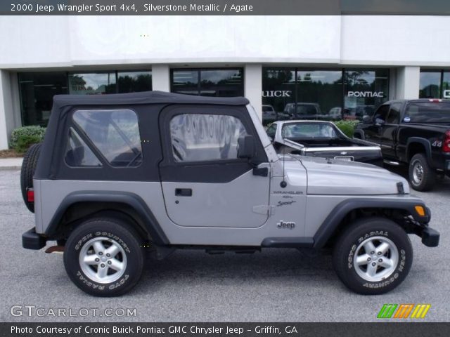 2000 Jeep Wrangler Sport 4x4 in Silverstone Metallic