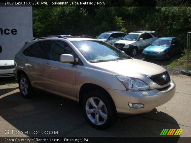 2007 Lexus RX 350 AWD in Savannah Beige Metallic