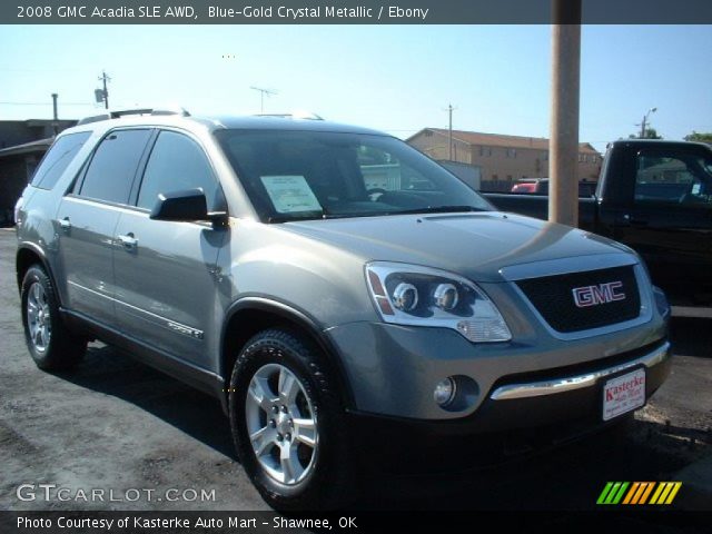 2008 GMC Acadia SLE AWD in Blue-Gold Crystal Metallic