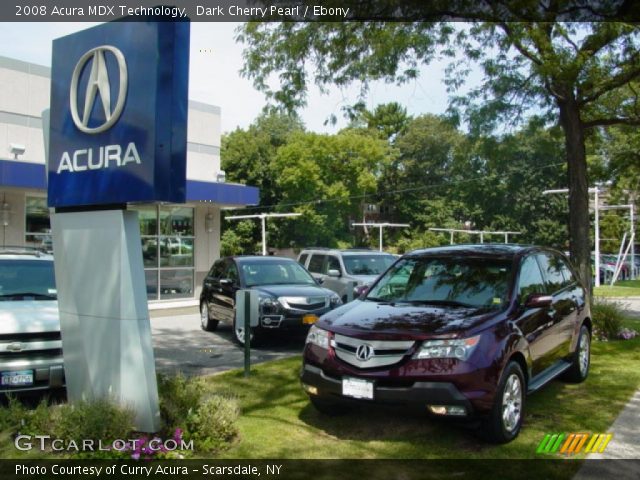 2008 Acura MDX Technology in Dark Cherry Pearl