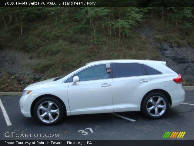 2009 Toyota Venza V6 AWD in Blizzard Pearl