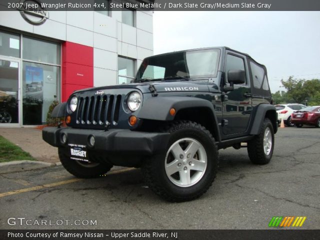 2007 Jeep Wrangler Rubicon 4x4 in Steel Blue Metallic