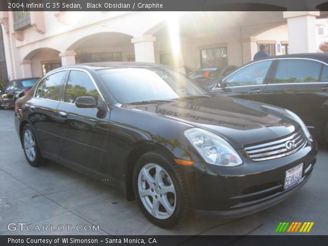 2004 Infiniti G 35 Sedan in Black Obsidian