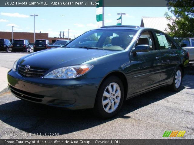 2002 Toyota Camry XLE in Aspen Green Pearl
