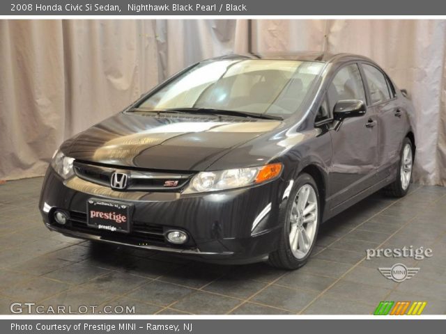 2008 Honda Civic Si Sedan in Nighthawk Black Pearl