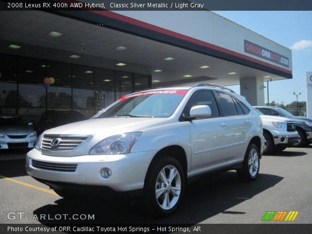 2008 Lexus RX 400h AWD Hybrid in Classic Silver Metallic