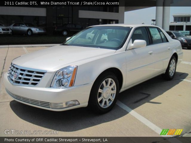 2011 Cadillac DTS  in White Diamond Tricoat