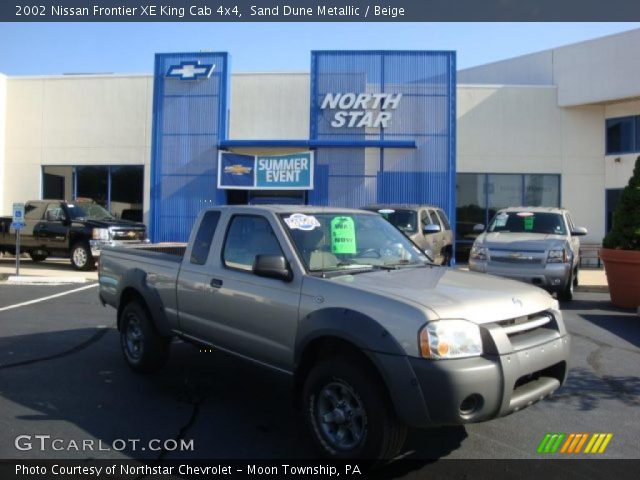 2002 Nissan Frontier XE King Cab 4x4 in Sand Dune Metallic