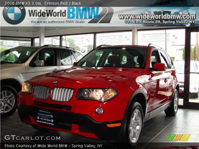2008 BMW X3 3.0si in Crimson Red