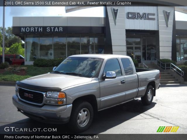 2001 GMC Sierra 1500 SLE Extended Cab 4x4 in Pewter Metallic