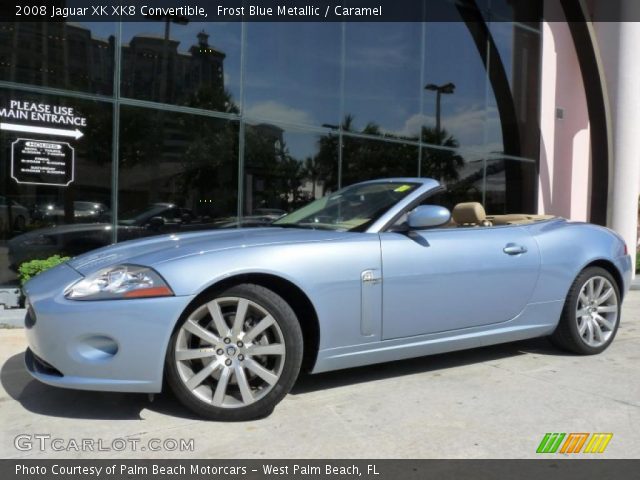 2008 Jaguar XK XK8 Convertible in Frost Blue Metallic