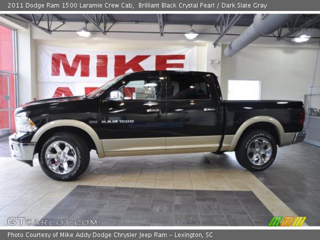 2011 Dodge Ram 1500 Laramie Crew Cab in Brilliant Black Crystal Pearl