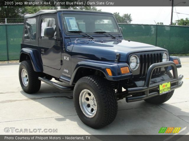 2005 Jeep Wrangler X 4x4 in Patriot Blue Pearl