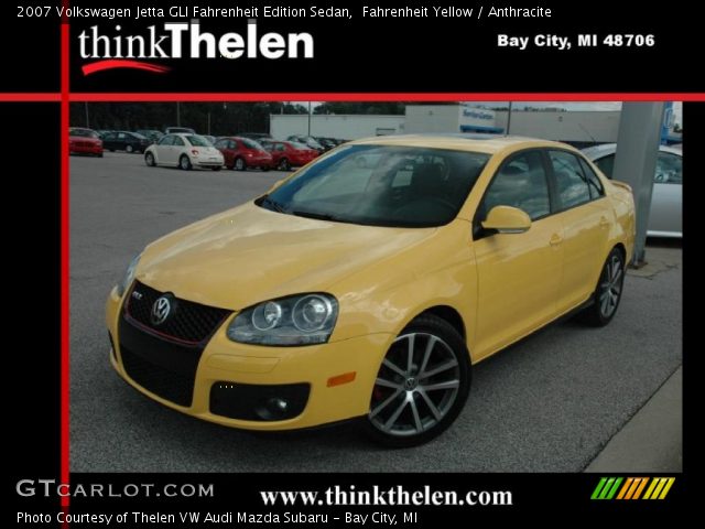 2007 Volkswagen Jetta GLI Fahrenheit Edition Sedan in Fahrenheit Yellow