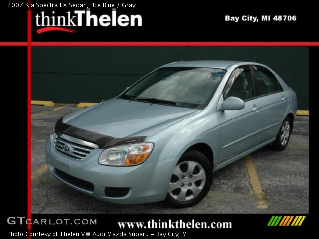 2007 Kia Spectra EX Sedan in Ice Blue