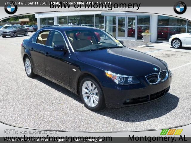 Monaco blue bmw 5-series #6