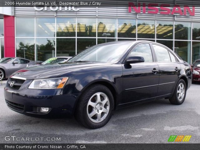 2006 Hyundai Sonata LX V6 in Deepwater Blue