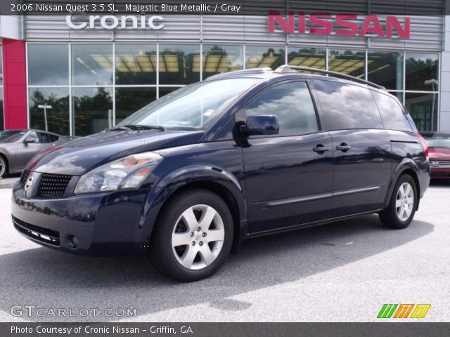 2006 Nissan Quest 3.5 SL in Majestic Blue Metallic