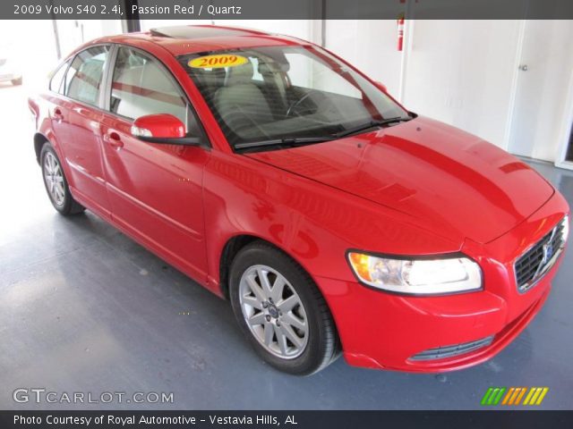 2009 Volvo S40 2.4i in Passion Red