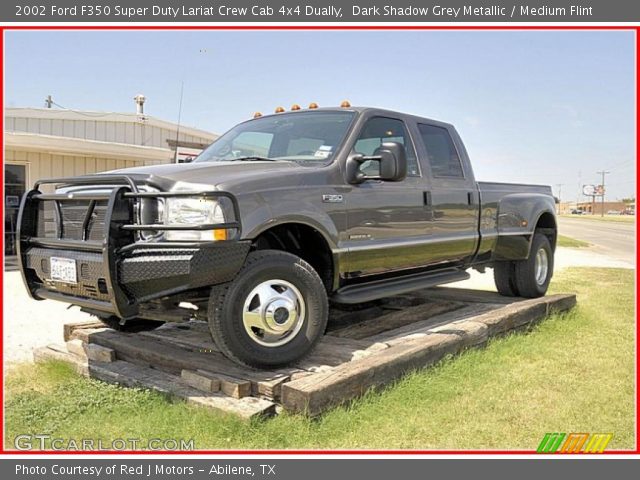 2002 Ford F350 Super Duty Lariat Crew Cab 4x4 Dually in Dark Shadow Grey Metallic
