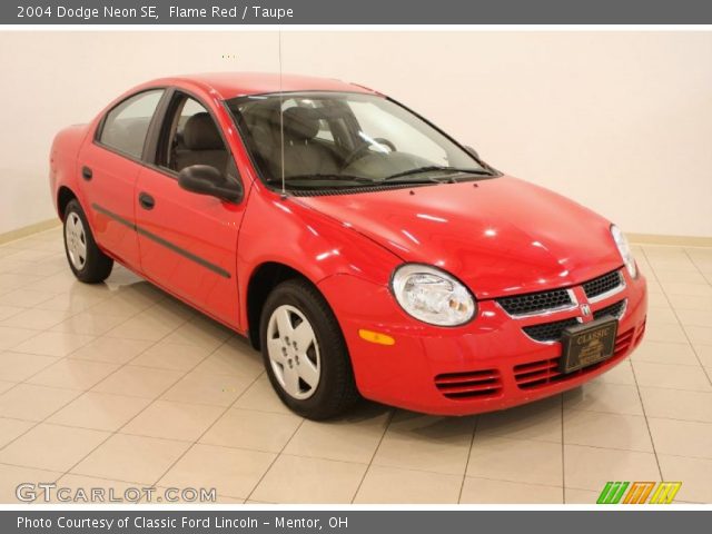 2004 Dodge Neon SE in Flame Red