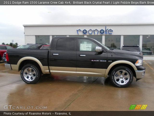 2011 Dodge Ram 1500 Laramie Crew Cab 4x4 in Brilliant Black Crystal Pearl