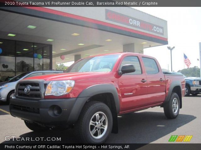 2010 Toyota Tacoma V6 PreRunner Double Cab in Barcelona Red Metallic