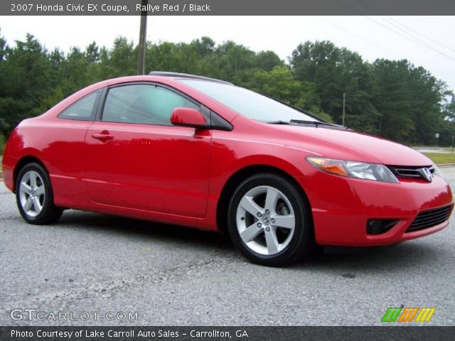 2007 Honda Civic EX Coupe in Rallye Red