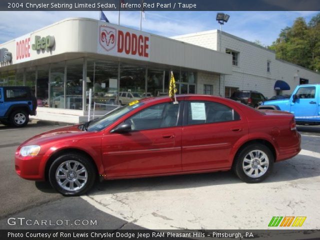 2004 Chrysler Sebring Limited Sedan in Inferno Red Pearl