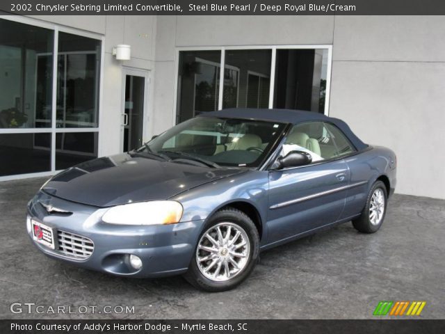 2002 Chrysler Sebring Limited Convertible in Steel Blue Pearl