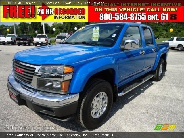2007 GMC Canyon SLE Crew Cab in Sport Blue
